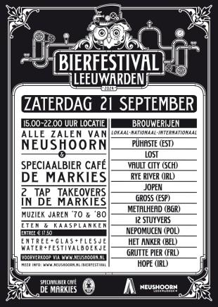 Bierfestival Leeuwarden 2024 poster