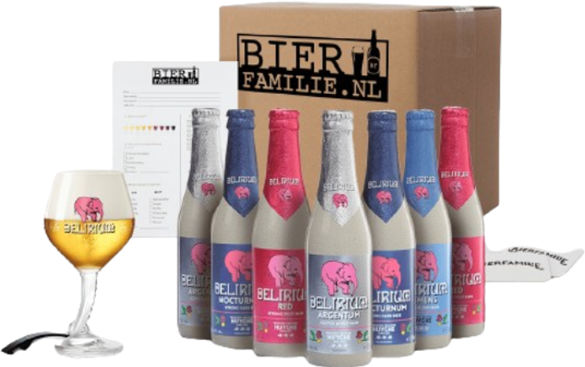 Delirium bierpakket inclusief glas van Bierfamilie