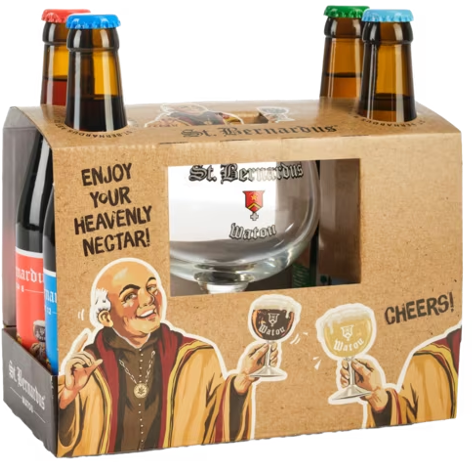 Bierpakket St. Bernardus - inclusief glas