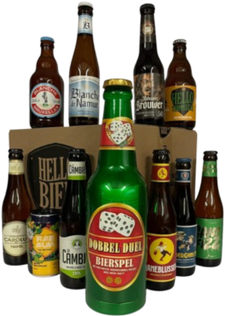Bierpakket met bierspel Hellobier