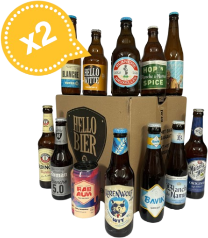 Groot Wit en Weizen bierpakket Hellobier