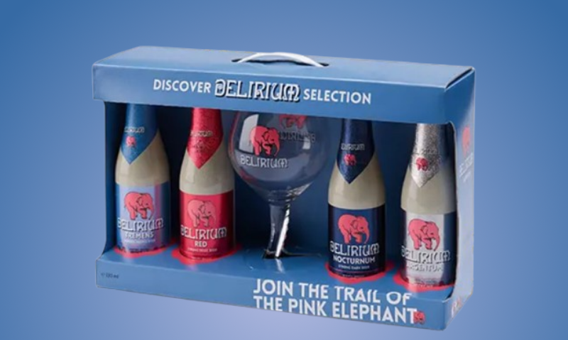 Delirium selectie bierpakket met glas in geschenkverpakking