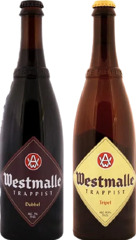 Westmalle Dubbel en Tripel in gepersonaliseerde kist