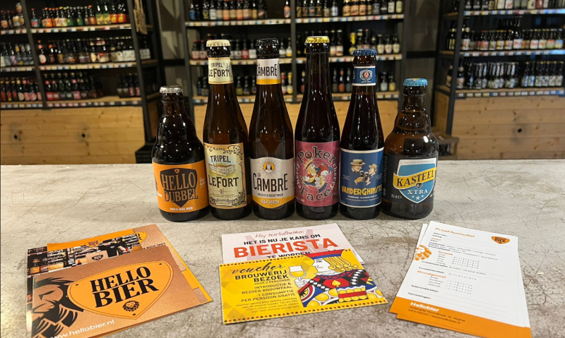 Belgisch bierpakket met zes bieren van Hellobier
