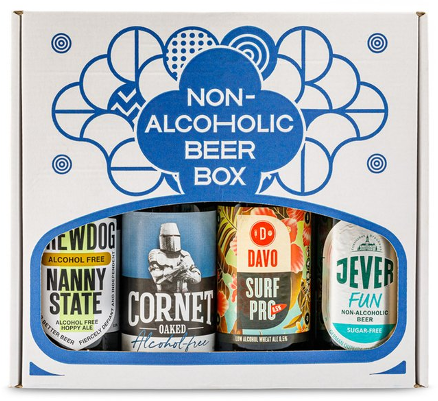 Alcoholarm bierpakket in een cadeauverpakking