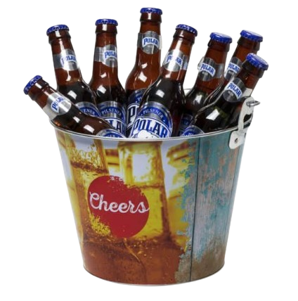 Bierbuckets met Polar bier