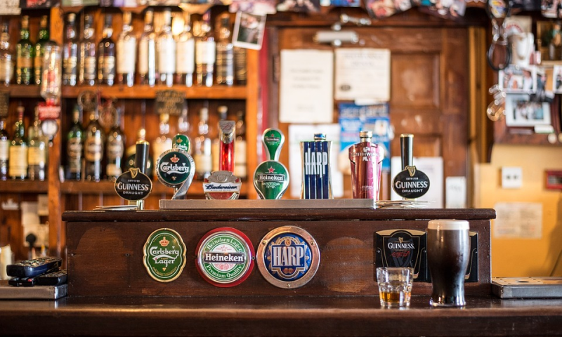 Verschillende bieren op tap in de horeca