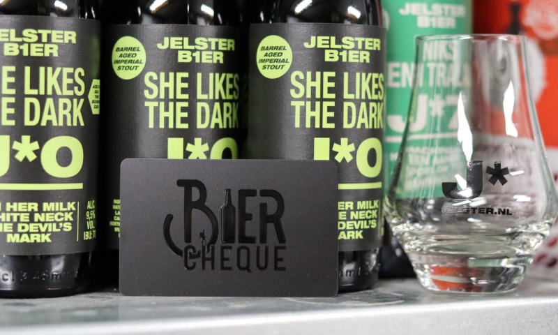 Biercheque bij Jelster bieren