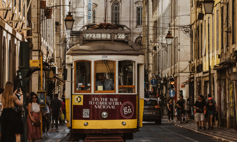 Tram in Lissabon