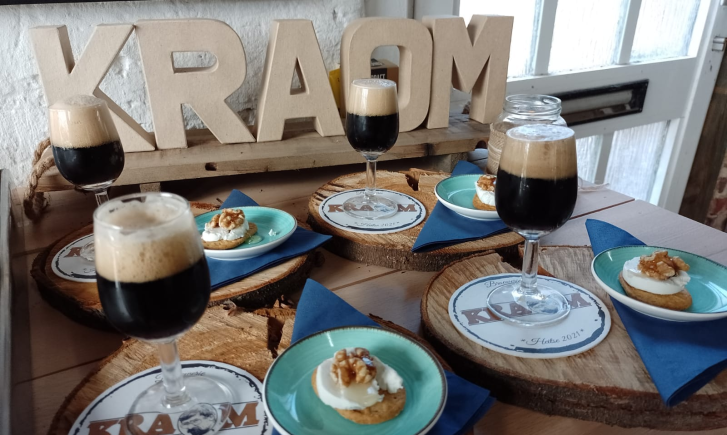 Kraom bieren met een hapje