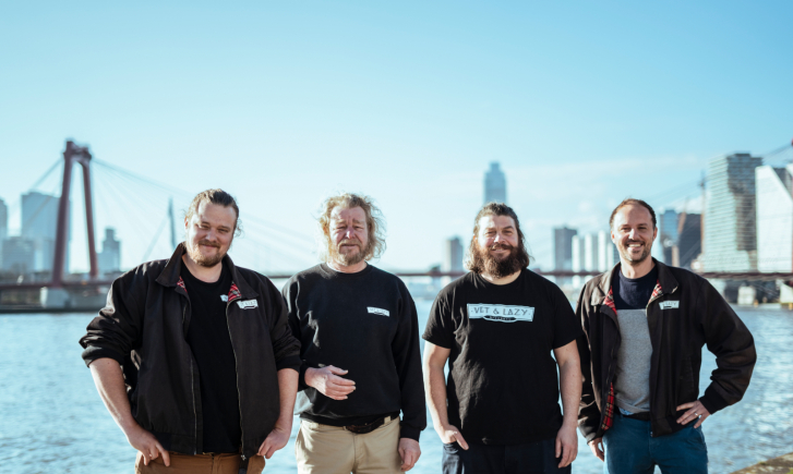 vet en lazy mannen aan de maas