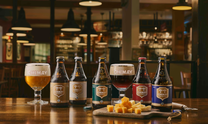 De vijf Chimay Trappistenbieren