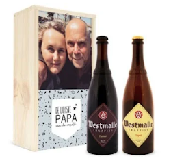 Gepersonaliseerd kistje met Westmalle bieren