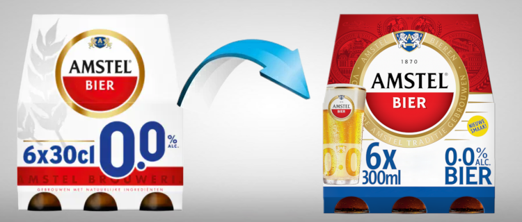 Amstel 0.0 sixpack met flesjes tot en vanaf maart 2022