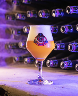 Brand Paaspop Blond in glas