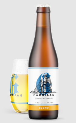 Flesje en glas Gardiaan Blond