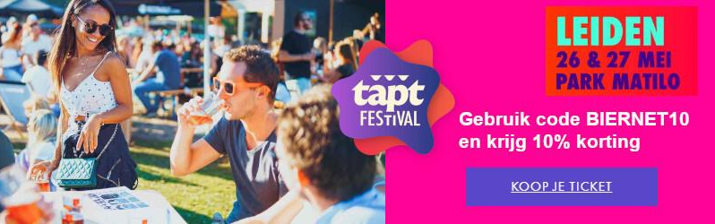 Gebruik biernet code voor korting op het tapt bierfestival