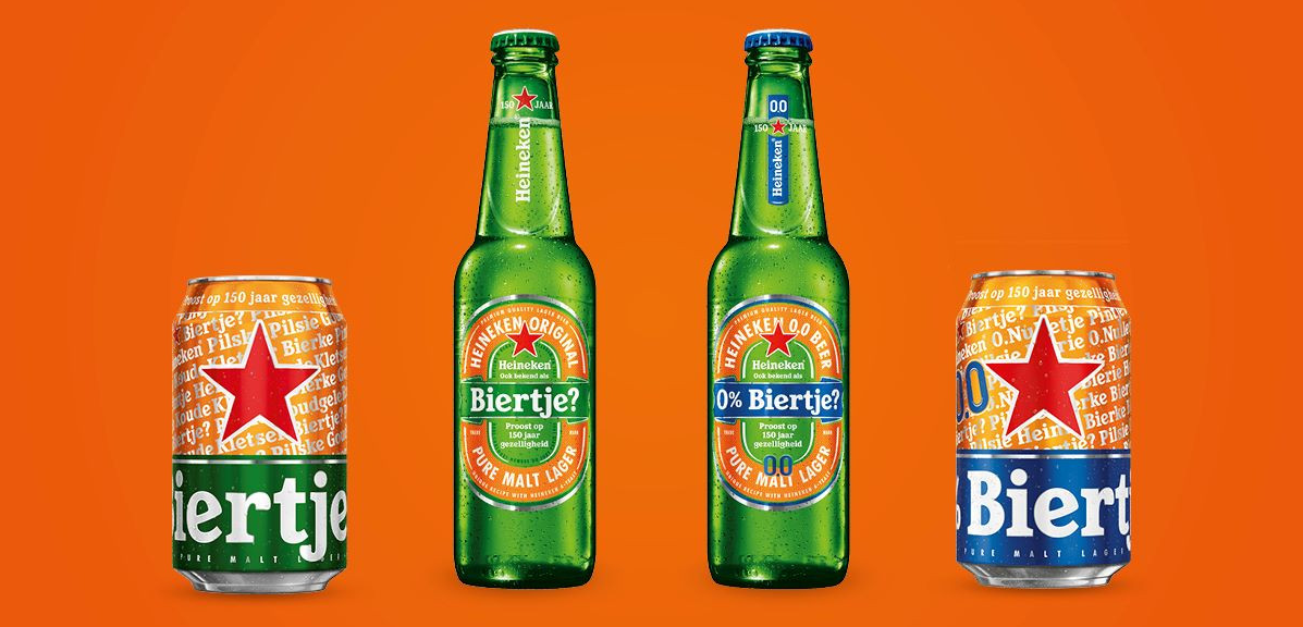 Heineken oranje blikjes en flesjes voor 2024
