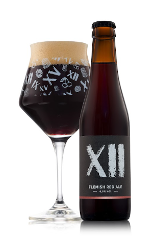 Flemish Red Ale XII flesje en glas