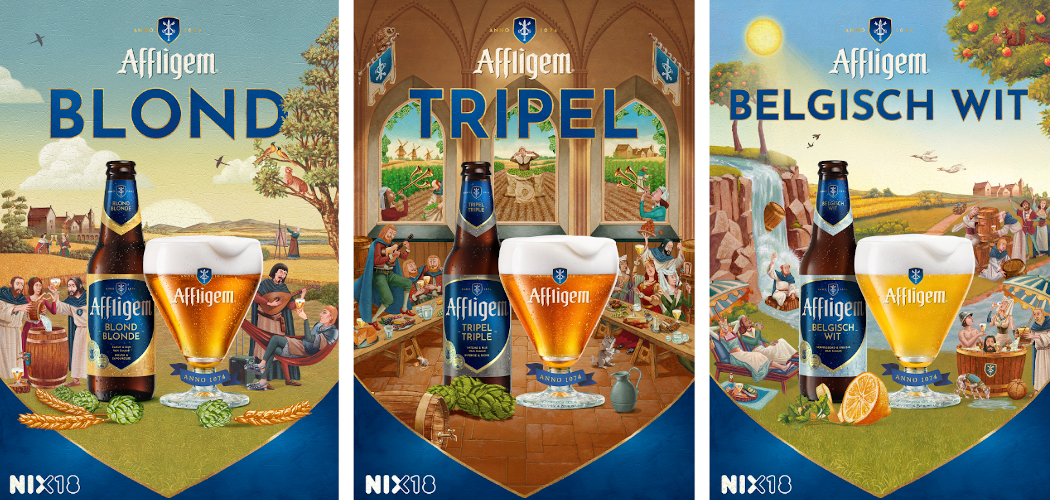 Affligem introduceert Middeleeuwse merkwereld voor haar abdijbieren