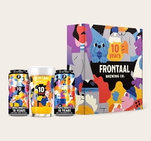 Frontaal jubileum box ontworpen door HEDOF