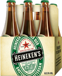 Heineken limited edition sixpack met bruine flessen 2025