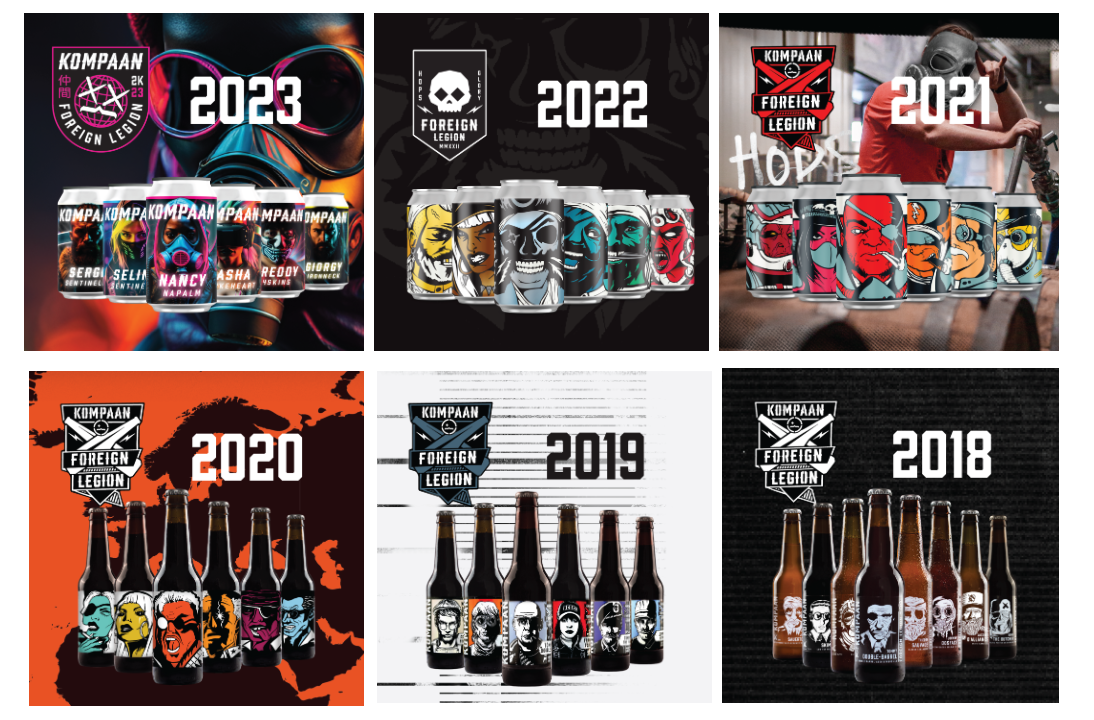 Afbeelding Kompaan foreign legion serie met van jaar 2018 tot en met 2023