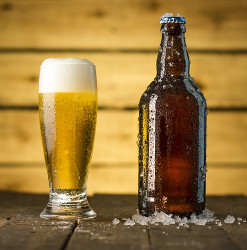 BIerglas en bierfles