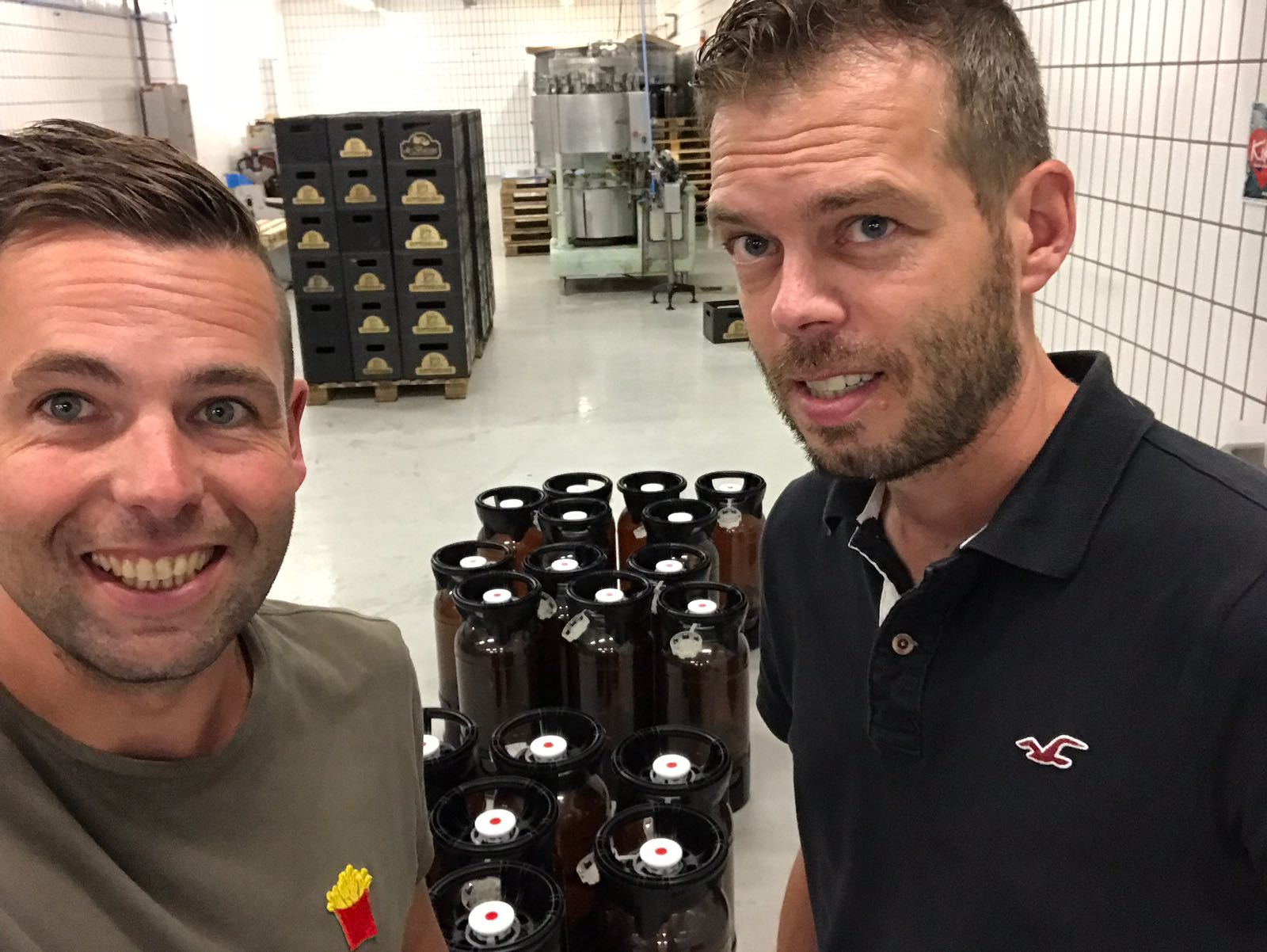 Roy en Brian aan het brouwen