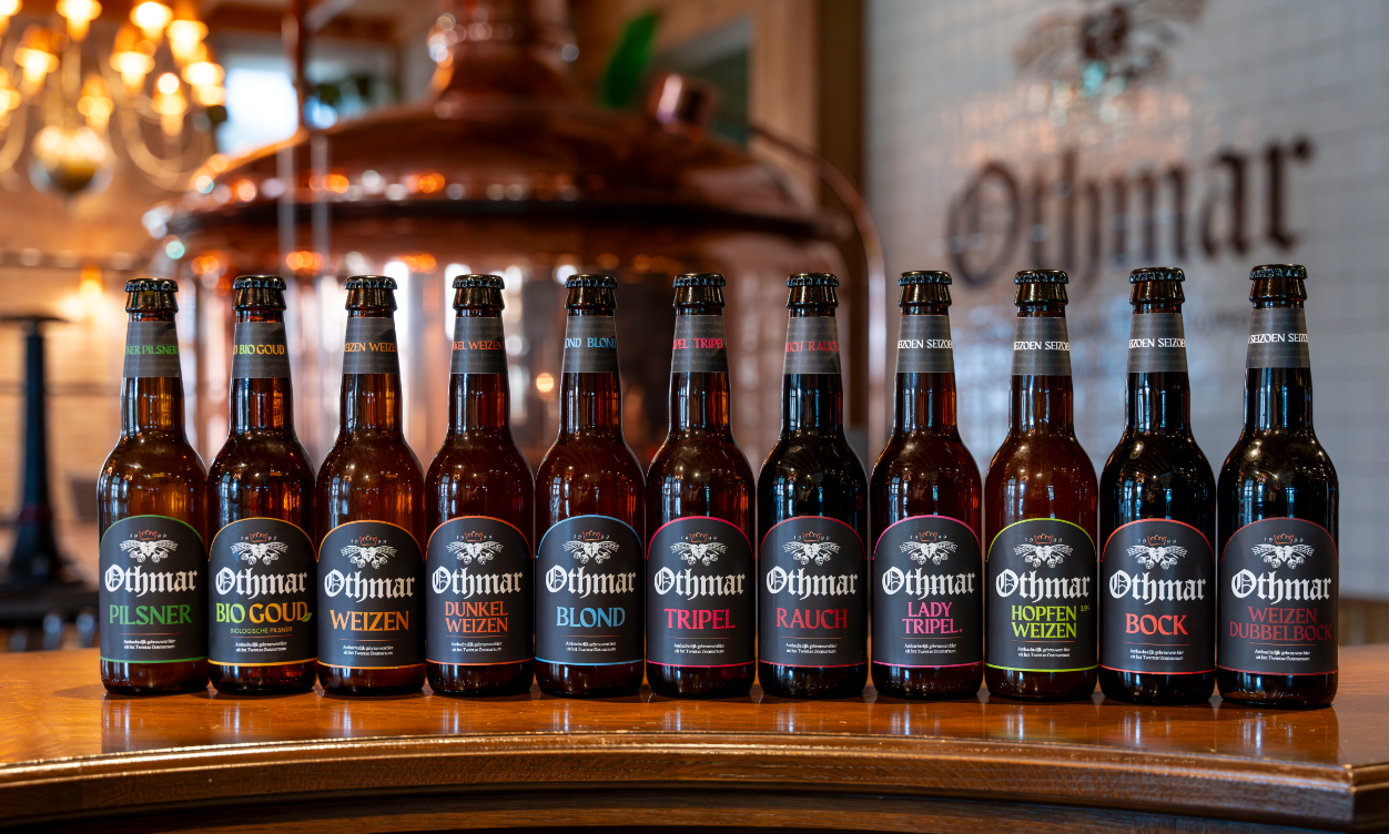 Bieren van othmar met nieuwe ettiket