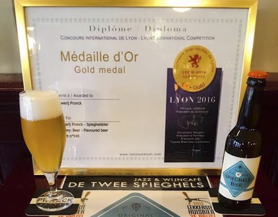 Gouden medaille voor Spieghels bier uit Leiden in Lyon