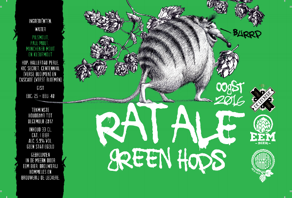 Etiket Rat Ale Green Hops Collab