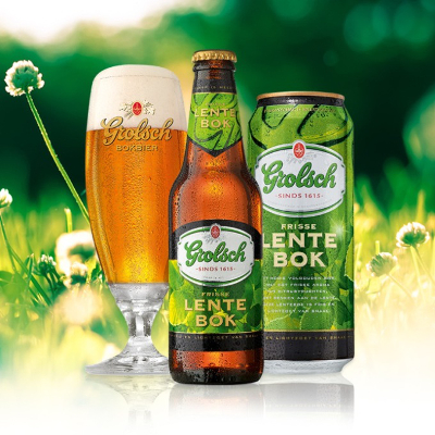 Grolsch lentebok - bier in de lente
