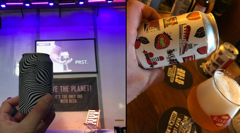 Twee bieren van BRLO uit blik