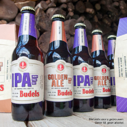 Budels Golden Ale en Budels IPA op fles