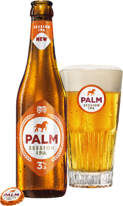 Palm Session IPA fles en glas