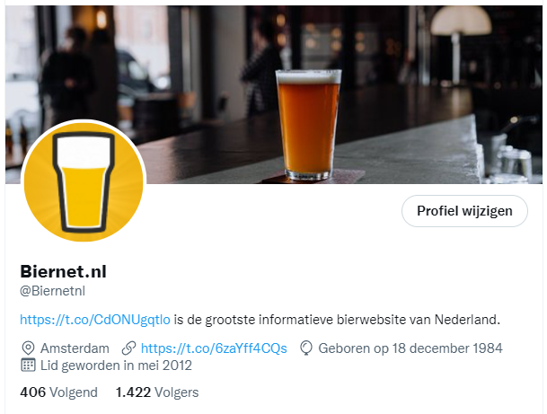 Twitter Biernet.nl