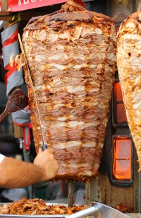 Trek in kebab door bier