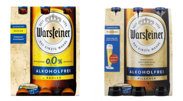 Warsteiner Radler Alkoholfrei en Pilsener Alkoholfrei