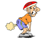 Tekenfiguur laat scheet