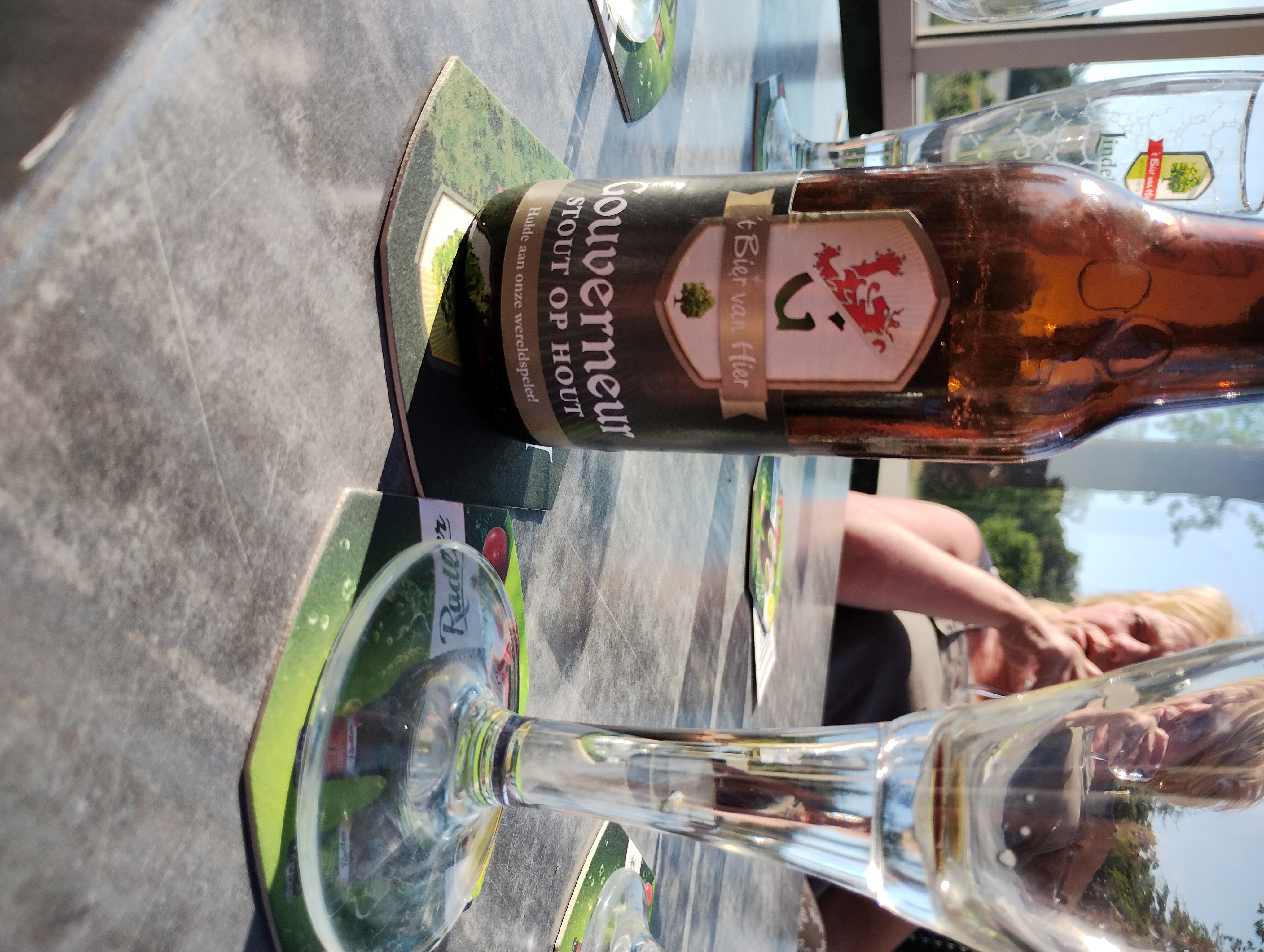 Gouverneur Stout op Hout