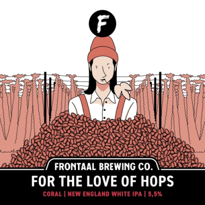 Frontaal For the Love of Hops Coral logo