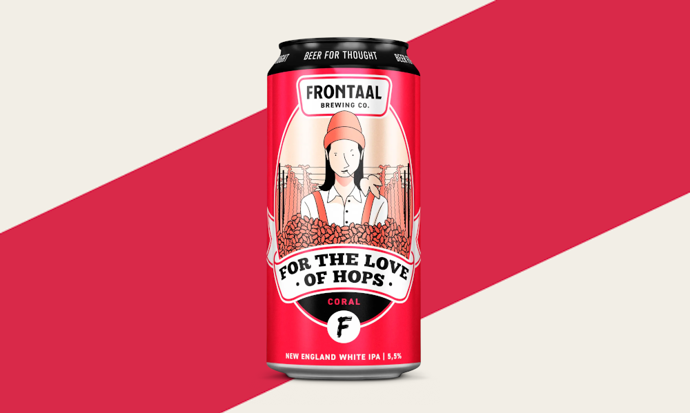 Frontaal For the Love of Hops Coral bier
