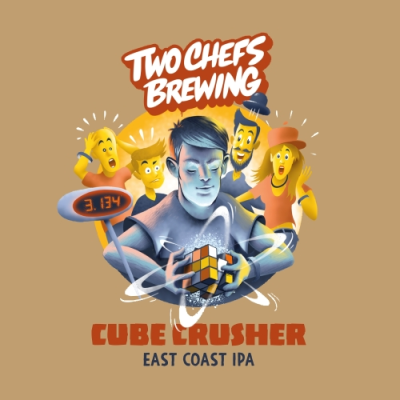 Two chefs brewing logo
