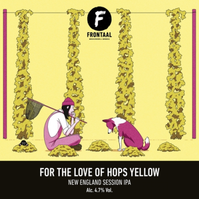 Frontaal For the Love of Hops Yellow logo