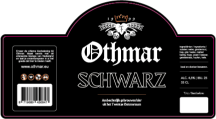 Othmar Schwarz bier etiket