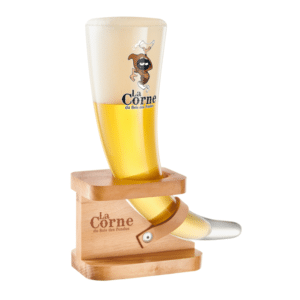 La Corne Blonde in een hoornglas