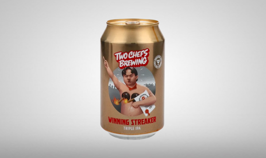 Two Chefs Winning Streaker Blikje