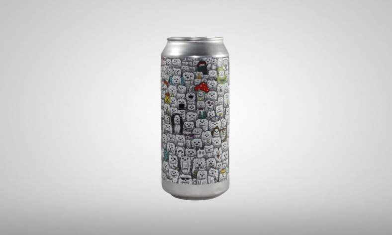 White Dog Clowns Blikje