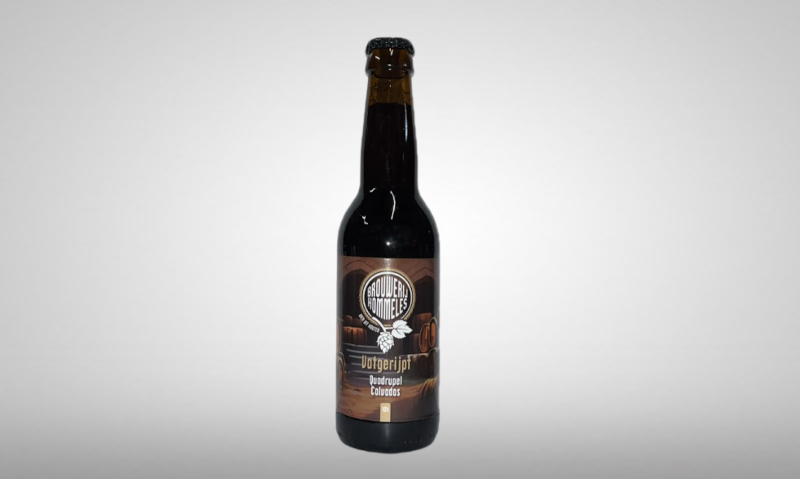 Hommeles Vatgerijpt Quadrupel Calvados Flesje